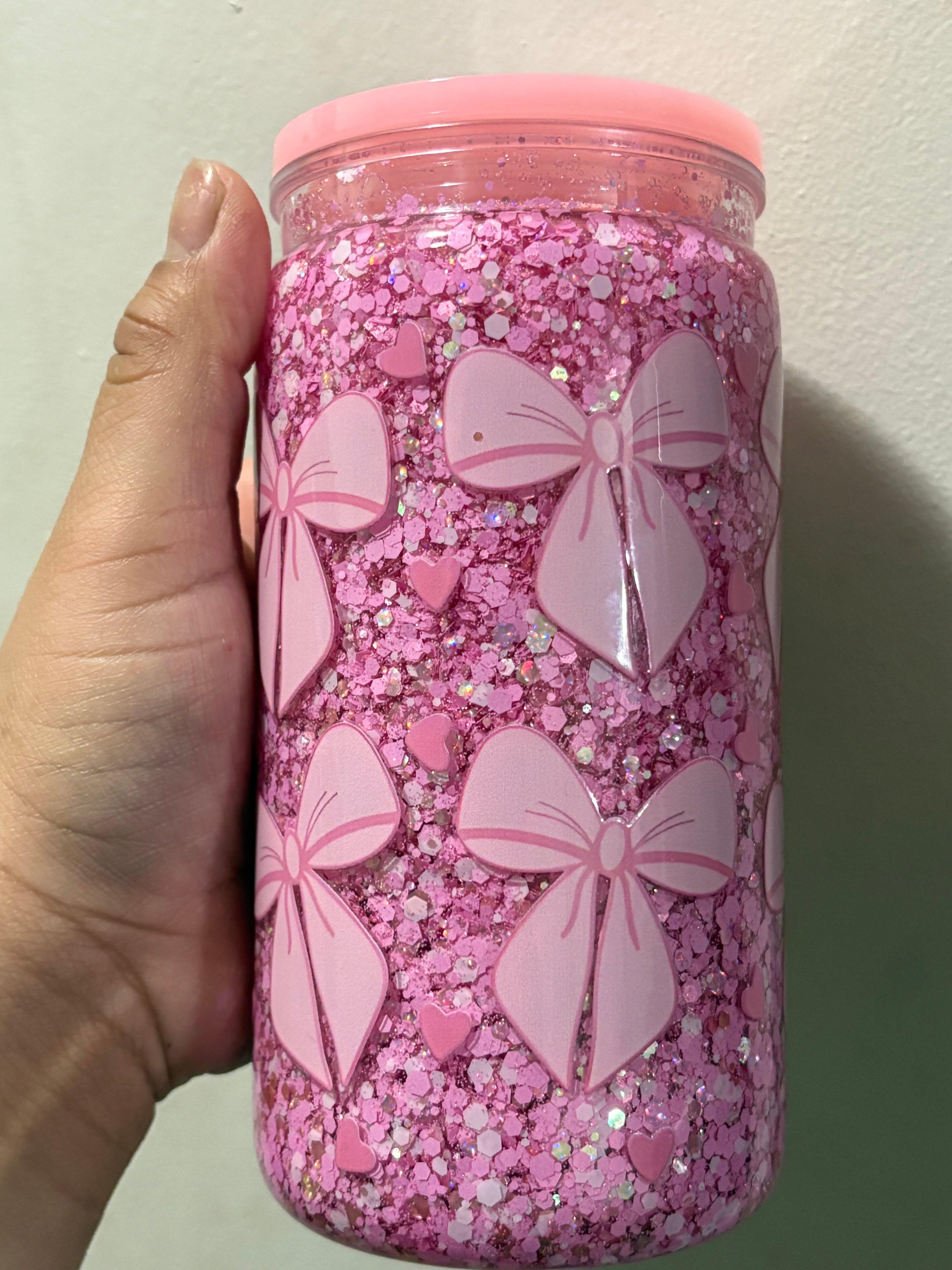 16 oz acrylic snow globe